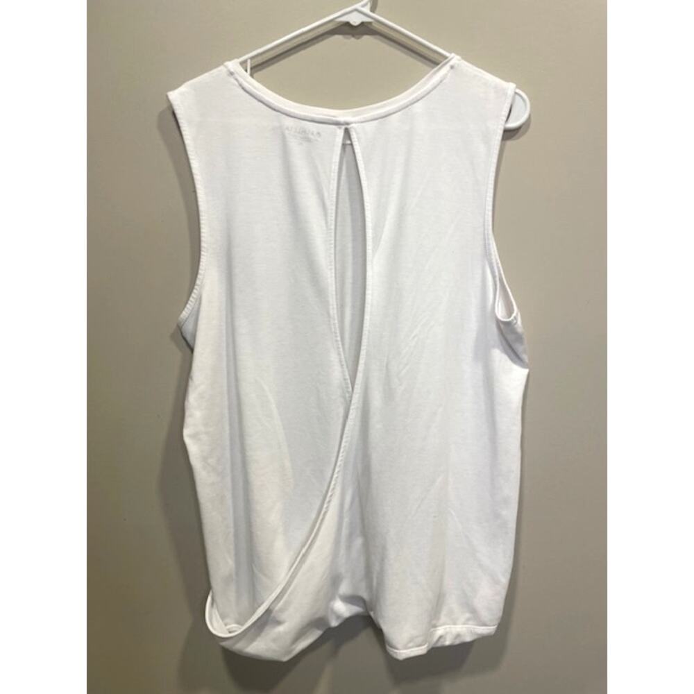 Athleta Set of 2 Tanks White Cotton Breathable Athletic Tops Size XL - Picture 3 of 12